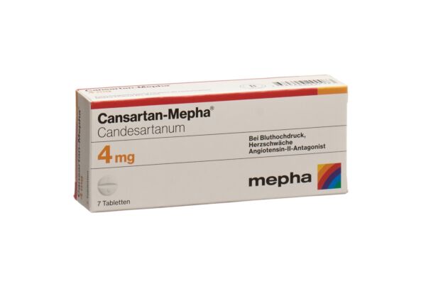 Cansartan-Mepha cpr 4 mg 7 pce