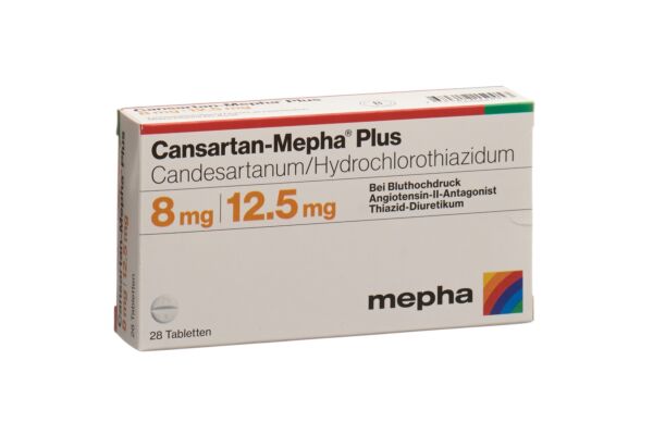 Cansartan-Mepha plus Tabl 8/12.5 28 Stk