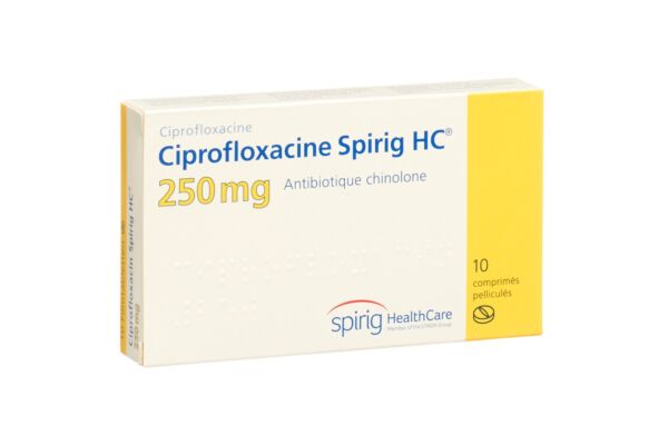 Ciprofloxacin Spirig HC Filmtabl 250 mg 10 Stk