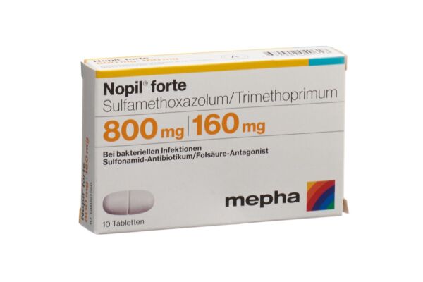 Nopil forte Tabl 800/160mg 10 Stk