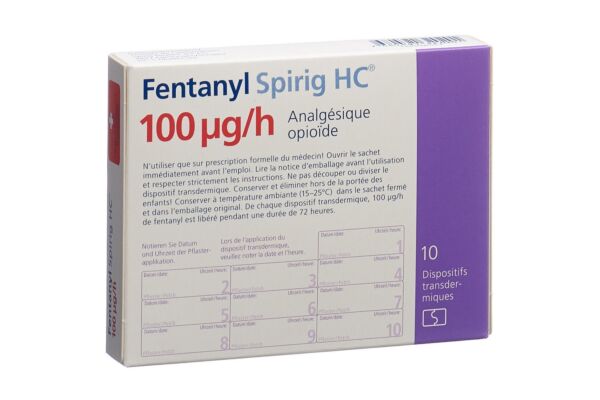 Fentanyl Spirig HC 100 mcg/h Depotpflaster 10 Stk