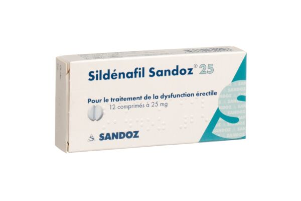 Sildénafil Sandoz cpr 25 mg 12 pce