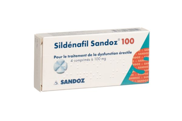 Sildenafil Sandoz Tabl 100 mg 4 Stk