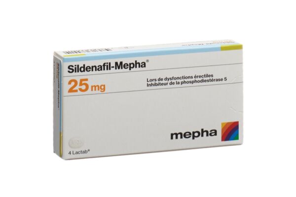 Sildenafil-Mepha cpr pell 25 mg 4 pce