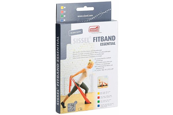 SISSEL fitband essential 15cmx2.5m rouge moyenne