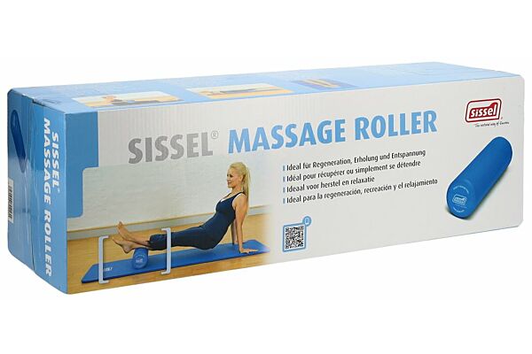 SISSEL Massage Roller 15x45cm blau