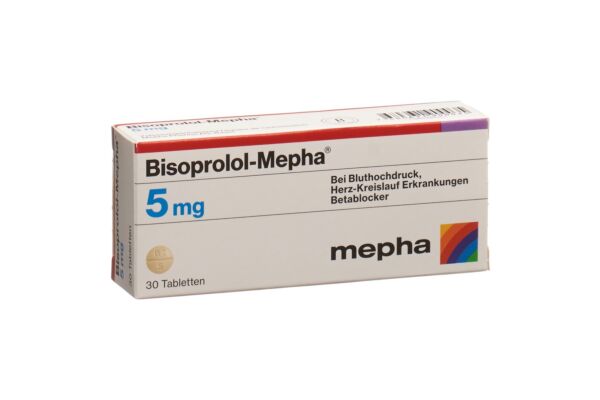 Bisoprolol-Mepha Tabl 5 mg 30 Stk