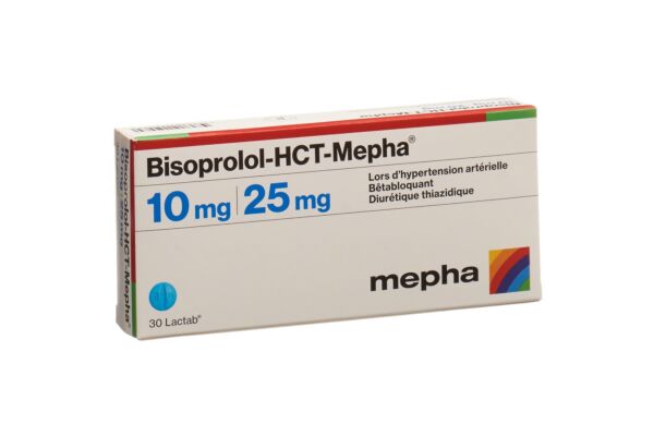 Bisoprolol-HCT-Mepha Lactab 10/25 mg 30 Stk