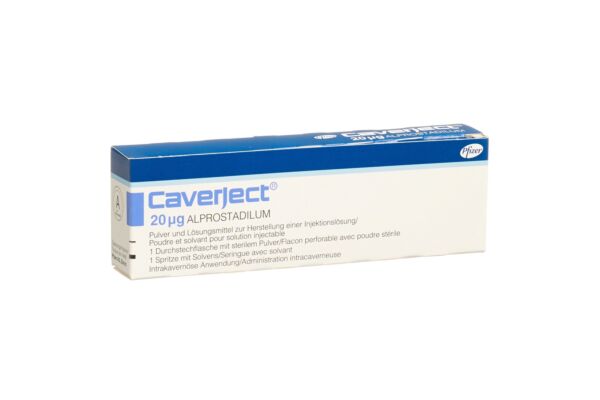 Caverject Trockensub 20 mcg mit Solvensspritze Durchstf