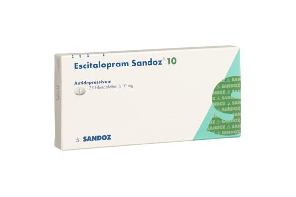 Escitalopram Sandoz cpr pell 10 mg 28 pce