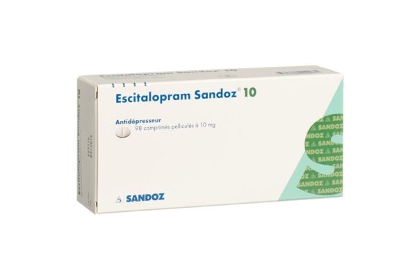 Escitalopram Sandoz Filmtabl 10 mg 98 Stk