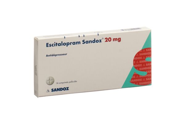 Escitalopram Sandoz cpr pell 20 mg 14 pce