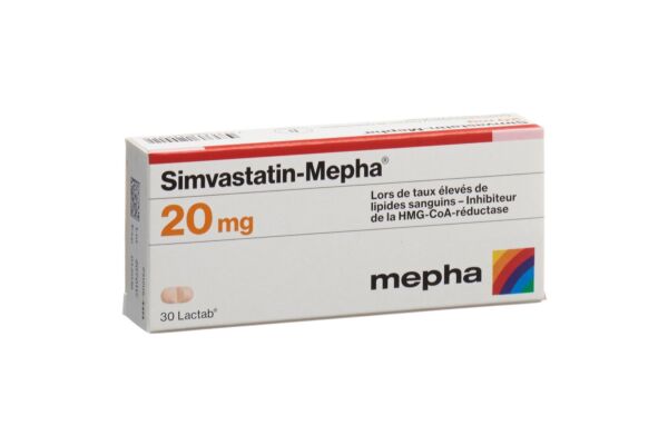 Simvastatin-Mepha Lactab 20 mg 30 Stk