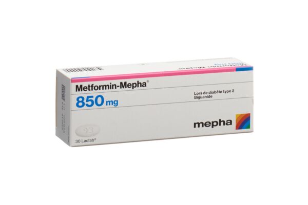 Metformin-Mepha cpr pell 850 mg 30 pce