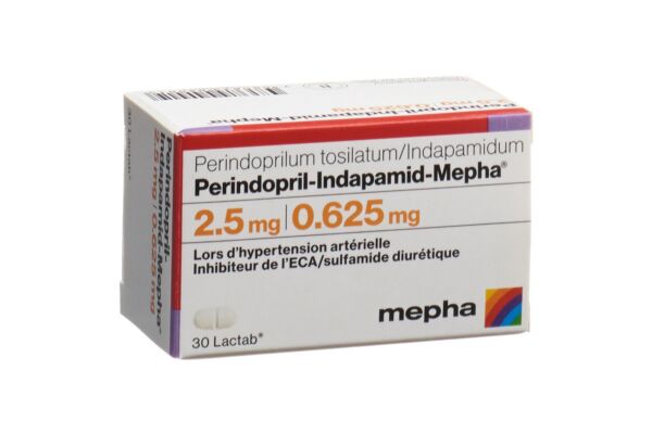 Perindopril-Indapamid-Mepha Filmtabl 2.5/0.625 mg Ds 30 Stk