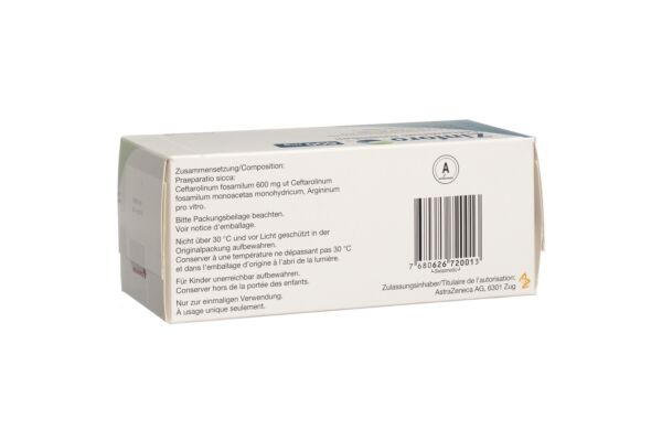 Zinforo Trockensub 600 mg i.v. Durchstf 10 Stk