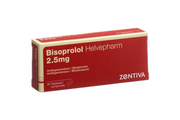 Bisoprolol Helvepharm Tabl 2.5 mg 30 Stk