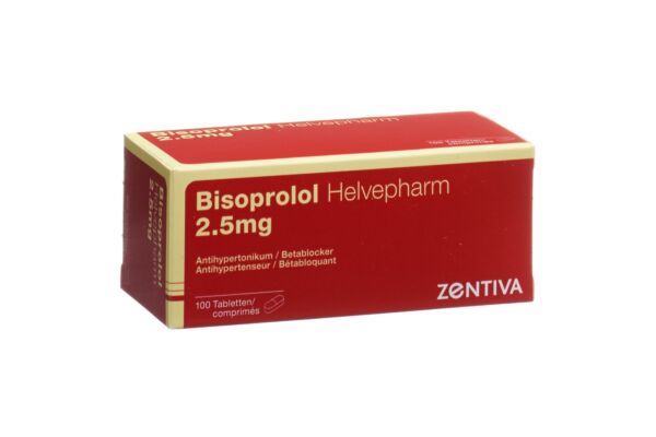 Bisoprolol Helvepharm Tabl 2.5 mg 100 Stk