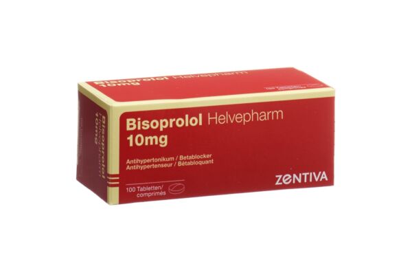 Bisoprolol Helvepharm Tabl 10 mg 100 Stk