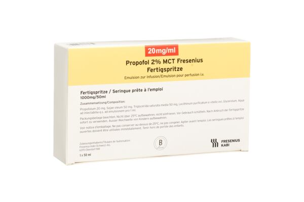 Propofol 2% MCT Fresenius Inj Emuls 1 g/50ml Fertigspritze