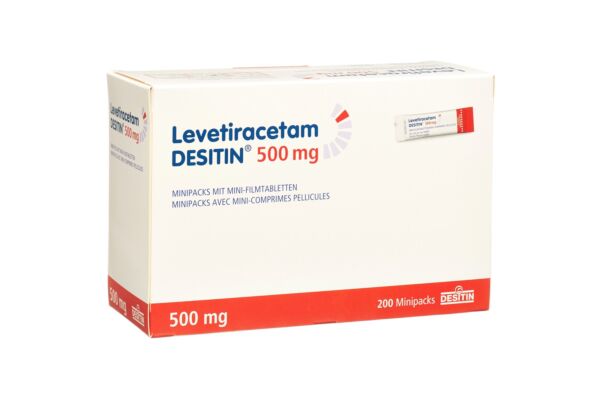 Levetiracetam DESITIN Minipacks mit Mini-Filmtabletten 500 mg Btl 200 Stk