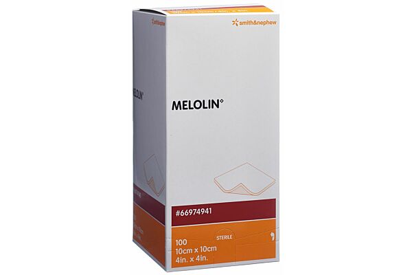 Melolin compresse absorbante 10x10cm stérile 100 sach