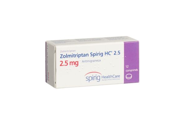 Zolmitriptan Spirig HC Tabl 2.5 mg 12 Stk