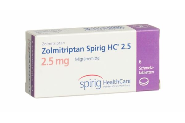 Zolmitriptan Spirig HC cpr orodisp 2.5 mg 6 pce