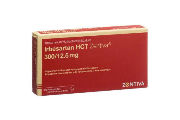 Irbesartan HCT Zentiva Filmtabl 300/12.5mg 28 Stk