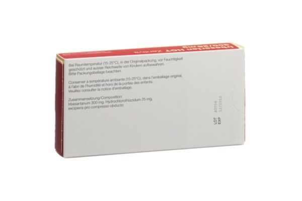 Irbesartan HCT Zentiva Filmtabl 300/25mg 28 Stk