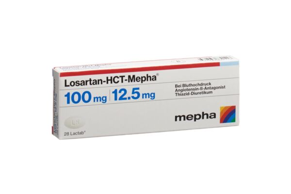 Losartan-HCT-Mepha Lactab 100/12.5mg 28 Stk