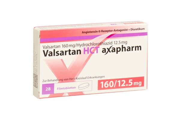 Valsartan HCT axapharm Filmtabl 160/12.5 mg 28 Stk