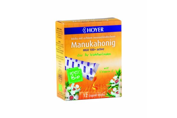 Hoyer miel de Manuka stick bio 12 pce