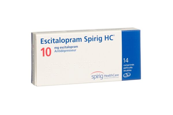 Escitalopram Spirig HC Filmtabl 10 mg 14 Stk