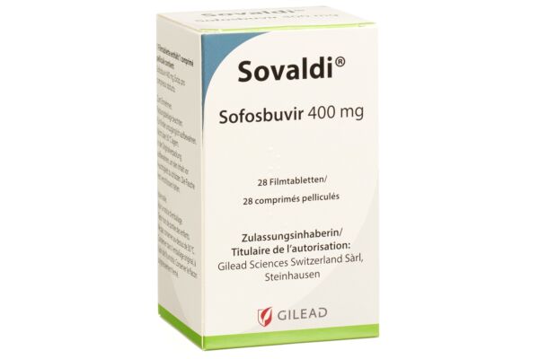 Sovaldi cpr pell 400 mg bte 28 pce