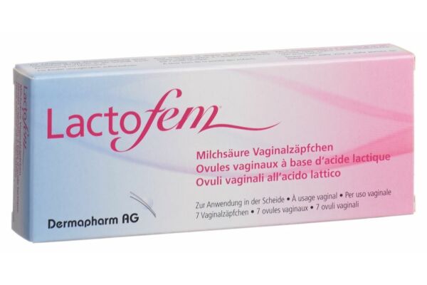 Lactofem Milchsäure Vaginalzäpfchen 7 Stk