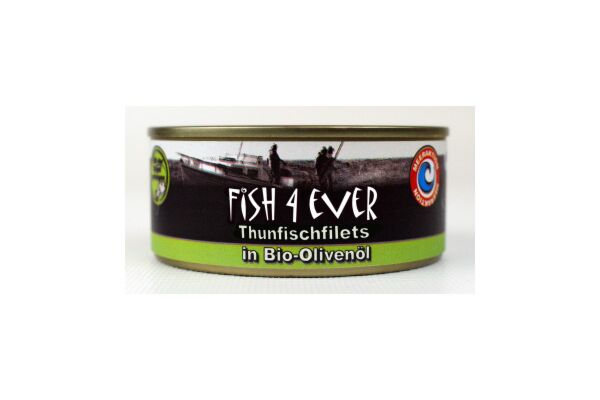 Fish4Ever filets de thon à l'huile d'olive bio bte 160 g