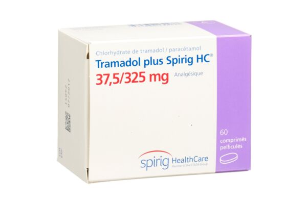 Tramadol plus Spirig HC cpr pell 37.5/325mg 60 pce