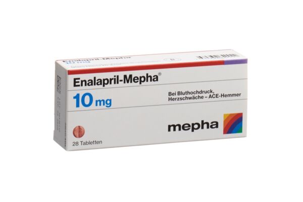 Enalapril-Mepha Tabl 10 mg 28 Stk