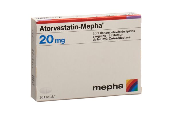 Atorvastatin-Mepha Lactab 20 mg 30 Stk