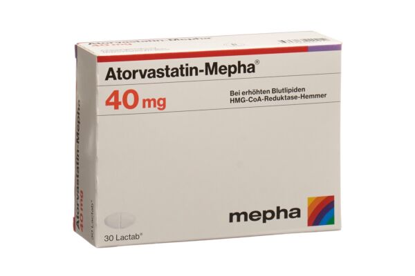 Atorvastatin-Mepha Lactab 40 mg 30 Stk