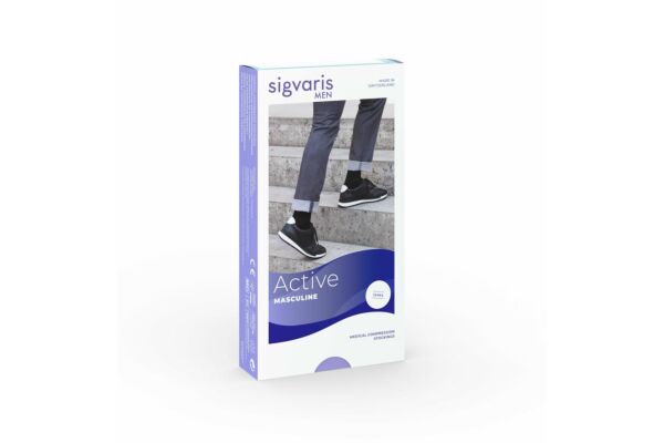 SIGVARIS Activ Masculine A-D KKL2 XXS normal geschlossen carbon 1 Paar