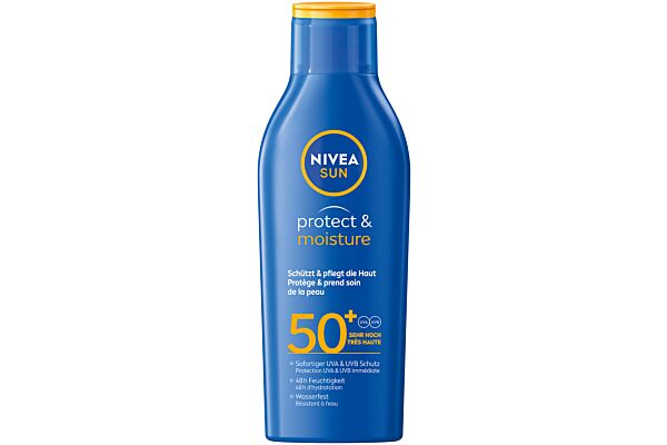 Nivea Sun Protect & Moisture Pflegende Sonnenmilch LSF 50+ 200 ml