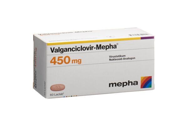 Valganciclovir-Mepha Lactab 450 mg 60 pce