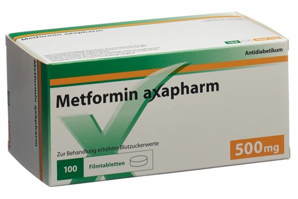 Metformin Axapharm Filmtabl 500 mg 100 Stk