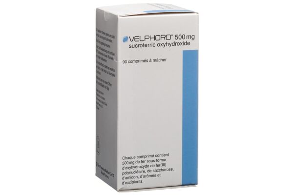 Velphoro cpr croquer 500 mg fl 90 pce