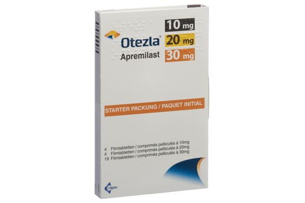 Otezla emballage départ cpr pell 4x10,4x20,19x30mg 27 pce