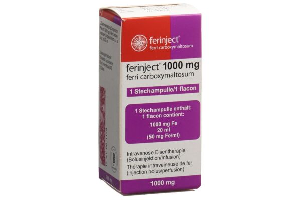 Ferinject Inj Inf Präp 1000 mg/20ml Durchstf 20 ml