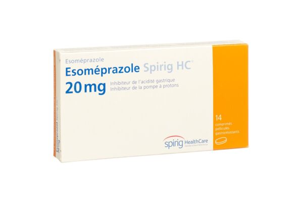 Esoméprazole Spirig HC cpr 20 mg 14 pce