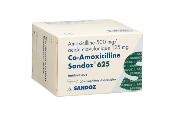 Co-Amoxicillin Sandoz Disp Tabl 625 mg 20 Stk